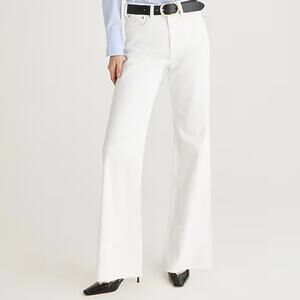 J.Crew Full Length Slim Wide Leg Jean Denim Vacation Holiday Date Trip BX822 34